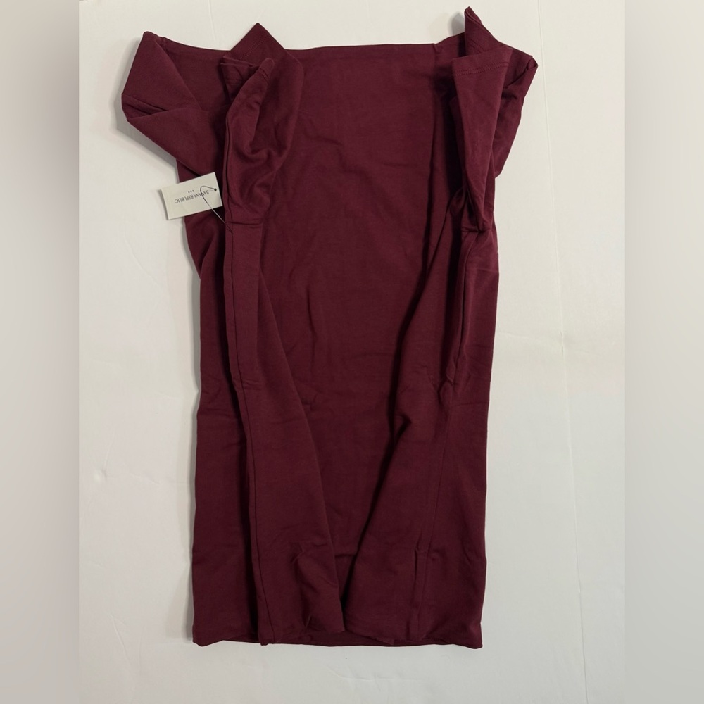 NWT Banana Republic Soft Stretch Elbow Sleeve Top Red Size S - Picture 6 of 12